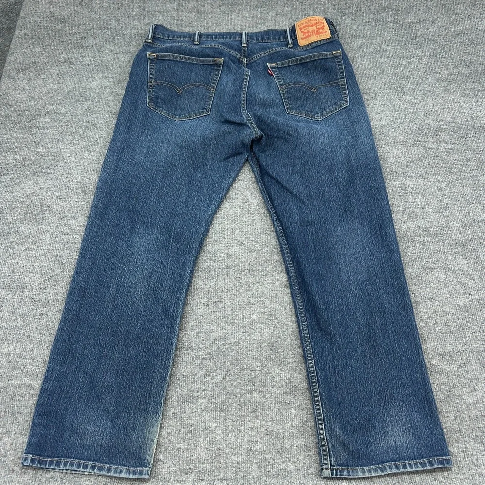 Levi's 505 Jeans Mens‎ 38x30 (FITS 36) Blue Denim Original Straight Fit Stretch